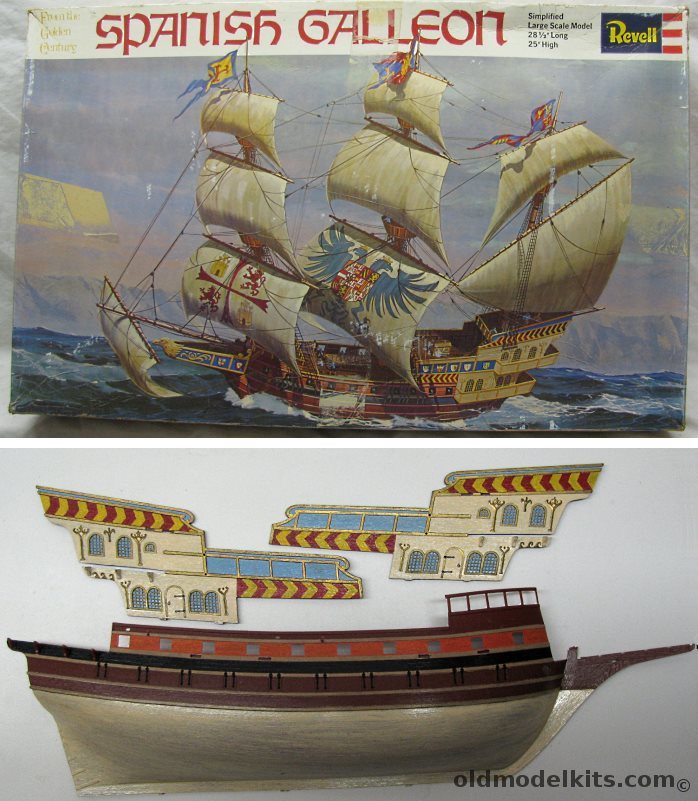 Revell 1/65 Spanish Galleon, H400 plastic model kit